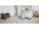 Well-lit bedroom featuring neutral tones, plush carpeting, and comfortable seating at 4015 Elk Creek Ln, Raleigh, NC 27612