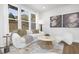 Cozy living room with ample natural light, modern furnishings, and stylish decorative accents at 4015 Elk Creek Ln, Raleigh, NC 27612