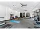 Well-equipped gym with treadmills, weights, and exercise mats at 1300 St Marys St # 208, Raleigh, NC 27605