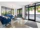 Stylish lobby area with modern decor, comfortable seating, and ample natural light at 1300 St Marys St # 208, Raleigh, NC 27605
