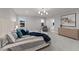 Spacious primary bedroom with plush carpet and large windows at 130 Summerlin Dr, Clayton, NC 27527