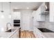 Modern kitchen with stainless steel appliances and granite countertops at 411 Fast Pitch Ln, Four Oaks, NC 27524