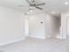 Spacious bonus room with neutral carpet flooring and modern recessed lighting at 427 Fast Pitch Ln, Four Oaks, NC 27524