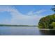 View of the lake and dock in the community at 2909 Frances Marie Ln, Raleigh, NC 27603