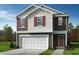 Charming two-story home with neutral siding, a two-car garage, and a well-manicured lawn at 2728 Princess Tree Dr, Raleigh, NC 27616