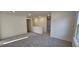 Upstairs living room with neutral carpet and gray walls at 2728 Princess Tree Dr, Raleigh, NC 27616