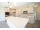 Kitchen with quartz countertops, stainless steel appliances and an island at 196 Abingdon Farms Dr, Selma, NC 27576