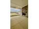 View of the covered patio with fireplace and outdoor space at 2048 Abbeyhill Dr # 98, Raleigh, NC 27610