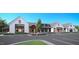 Clubhouse exterior featuring modern farmhouse style, and manicured landscaping at 2048 Abbeyhill Dr # 98, Raleigh, NC 27610