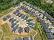 Community aerial view showcases landscaped streets and well-maintained homesites at 3102 Castlerock Dr # 2, Burlington, NC 27215
