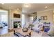 Inviting living room featuring a fireplace, comfortable seating, and bright, natural light at 3102 Castlerock Dr # 2, Burlington, NC 27215