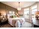 Bright bedroom with large windows and cozy bedding at 1005 Bridgeforth Ln, Durham, NC 27713