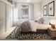 Bright bedroom featuring neutral tones, natural light, and an inviting atmosphere at 106 Broadway St # 106, Durham, NC 27701