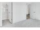 Bright bathroom featuring a glass enclosed shower, light gray tile, and neutral paint at 736 Heathered Farm Way, Apex, NC 27523