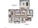 Second-floor plan features a primary suite, laundry room, bedrooms, a recreational area, and a bathroom at 1000 Marilyn Dr, Raleigh, NC 27607