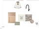 Laundry room design board featuring Alabaster paint and neutral textures at 1000 Marilyn Dr, Raleigh, NC 27607