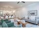 Bright living room space flows into dining and kitchen areas, perfect for entertaining at 1000 Marilyn Dr, Raleigh, NC 27607