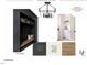 Owner's entry drop zone with Pure White Quartz countertop and Iron Ore SW7069 built-ins at 1000 Marilyn Dr, Raleigh, NC 27607