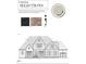 This rendering displays the roof, brick, handle set, and siding colors of this exterior elevation at 155 Gaines Trl, Pittsboro, NC 27312