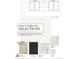 This final cabinet drawing displays the cabinet colors, tops, floor tile, and shower wall tile of this bathroom at 155 Gaines Trl, Pittsboro, NC 27312
