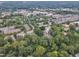 Picturesque aerial shot of a residential area with a mix of houses and lush greenery at 918 N Blount St, Raleigh, NC 27604