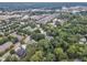 Beautiful aerial view showcasing a community with well-maintained lawns and mature trees at 918 N Blount St, Raleigh, NC 27604