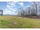 Spacious backyard with grassy area and wooded landscape at 177 Ruskin Dr, Smithfield, NC 27577