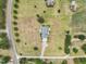 Aerial view of the home showcasing its expansive lot, mature trees, and private setting at 2674 Stanton Hill Rd, Cameron, NC 28326