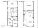 Two-story floor plan featuring bedrooms, bathrooms, kitchen, great room, and two-car garage at 859 Old Tarboro Rd, Wendell, NC 27591