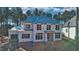 Aerial view of a new home under construction, showcasing its size and layout at 2728 Trifle Ln, Wake Forest, NC 27587