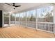 Large screened porch overlooking the backyard at 406 Terry Rd, Hillsborough, NC 27278