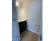 Half-bathroom with a stylish vanity, mirror, and hardwood-style flooring at 9249 Kitchin Farms Way # 432, Wake Forest, NC 27587