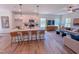 Modern kitchen with a large island, white cabinets, and stainless steel appliances at 457 Duncan Creek Rd # 141, Lillington, NC 27546