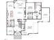 Detailed first-floor plan featuring a Gathering room, owner's suite, and a two-car garage layout at 865 Wimbleton Dr, Raleigh, NC 27609