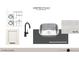 An example of laundry room design with counter, sink, and washer/dryer unit at 865 Wimbleton Dr, Raleigh, NC 27609