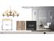Study details with accent wall, wood floor, accent wall color and accent wall location layout at 865 Wimbleton Dr, Raleigh, NC 27609