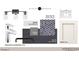 Bathroom 3 boasts polished chrome and matte black hardware alongside gray countertop and white cabinet finish at 708 Catawba St, Raleigh, NC 27609