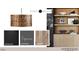Study featuring a hardwood floor, wood panel detail, an accent wall, and a modern light fixture at 708 Catawba St, Raleigh, NC 27609