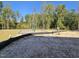 View of treelined backyard with small playground at 1328 Bessie Ct, Wake Forest, NC 27587