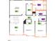 A detailed floor plan highlighting the layout of bedrooms, bathrooms, and living spaces at 115 Shooting Star Trl, Youngsville, NC 27596