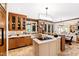 Modern kitchen with stainless steel appliances, custom cabinetry, and a center island at 1800 Bay Meadow Ct, Raleigh, NC 27615