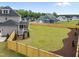 Spacious backyard with an appealing wood fence, providing privacy and charm at 25 Cotton Fields Ln # 29, Fuquay Varina, NC 27526