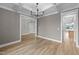 Bright dining room with hardwood floors and coffered ceiling at 25 Cotton Fields Ln # 29, Fuquay Varina, NC 27526