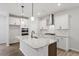 Elegant kitchen featuring white cabinetry, granite countertops, and stainless steel appliances at 9301 Kitchin Farms Way # 433, Wake Forest, NC 27587