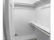 Walk-in closet with shelving and clothing rods for ample storage at 1432 Quarter Pt, Raleigh, NC 27615
