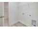 Functional laundry room with shelving and washer/dryer hookups at 146 Wood Wedge, Sanford, NC 27332