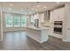 Eat-in kitchen featuring a large island, stainless steel appliances, and recessed lighting at 3006 Freewinds Way # 41, Cary, NC 27519