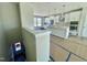 Modern kitchen with white cabinets and island at 3006 Freewinds Way # 41, Cary, NC 27519