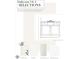 Selections for a bathroom featuring cabinet doors, quartz, floor and shower wall tile at 111 Gaines Trail, Pittsboro, NC 27312