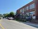 Nice street view featuring charming brick building with a variety of businesses at 111 Gaines Trail, Pittsboro, NC 27312